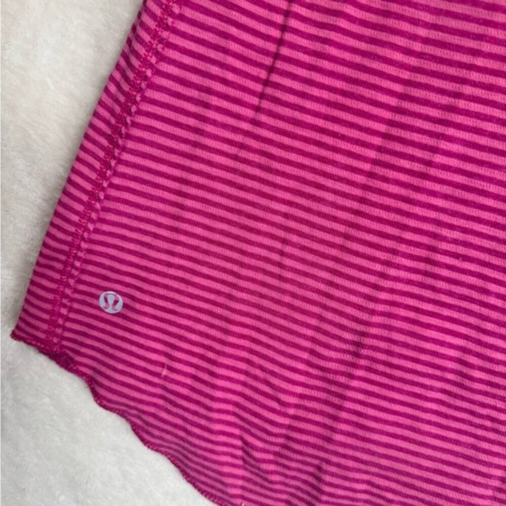 Lululemon Reversible Open Your Heart Striped Long Sleeve Crew Neck Top Long 12 - Picture 6 of 14